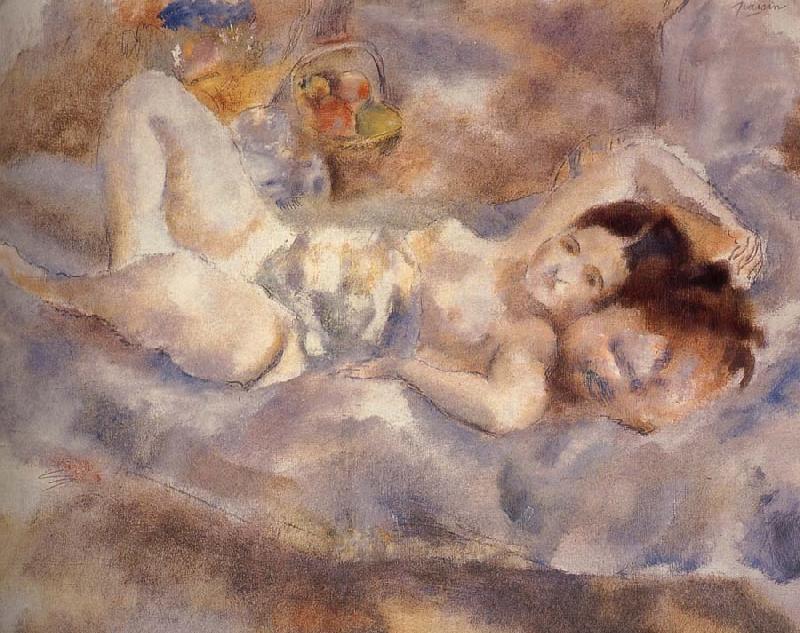 Jules Pascin Decumbence of Ailiyane oil painting picture